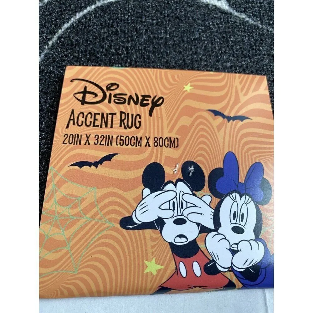Disney‎ Mickey Mouse Vampire Spider Web Halloween Accent Rug
